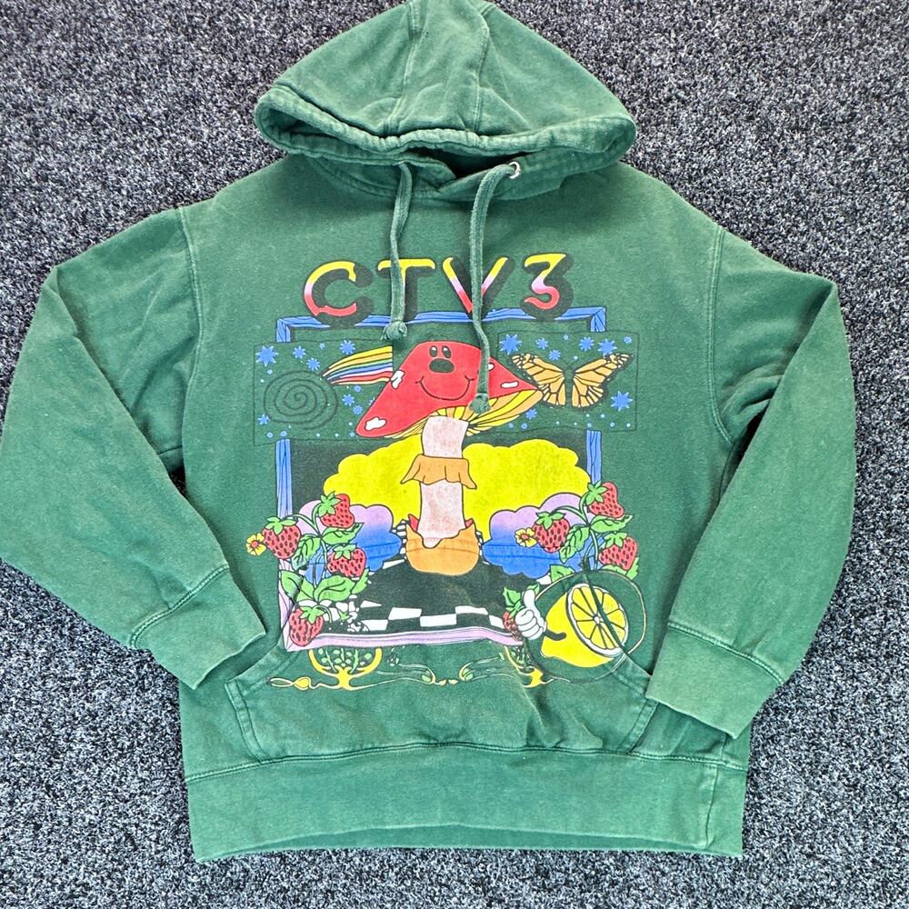 Jaden Smith CTV3 x Online Ceramics Strawberry Skies Hoodie Green Small S 2020